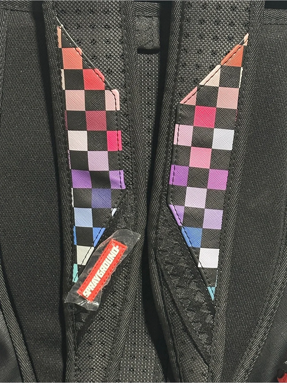Sprayground Limited Edition Pixel Shark Backpack NWT Color Shift Checkered